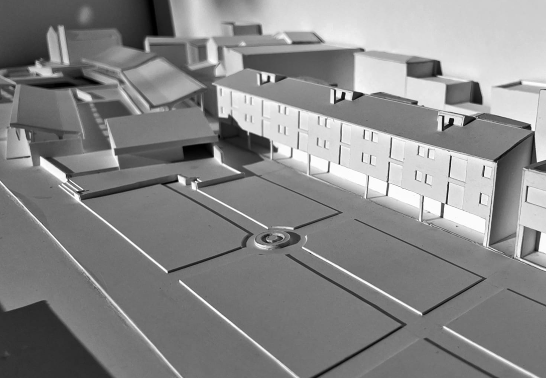 Maquete do Mercado Municipal de Barcelos em perspetiva
